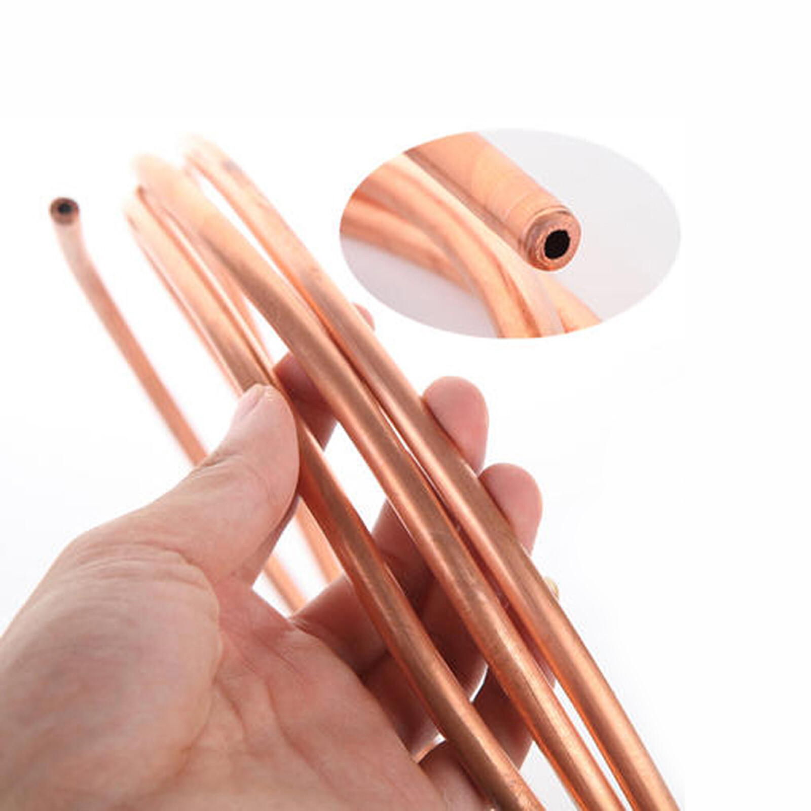 Microbore Copper Pipe Tube T2 99.9% Pure Refrigeration Coil Soft OD: 2mm To 22mm