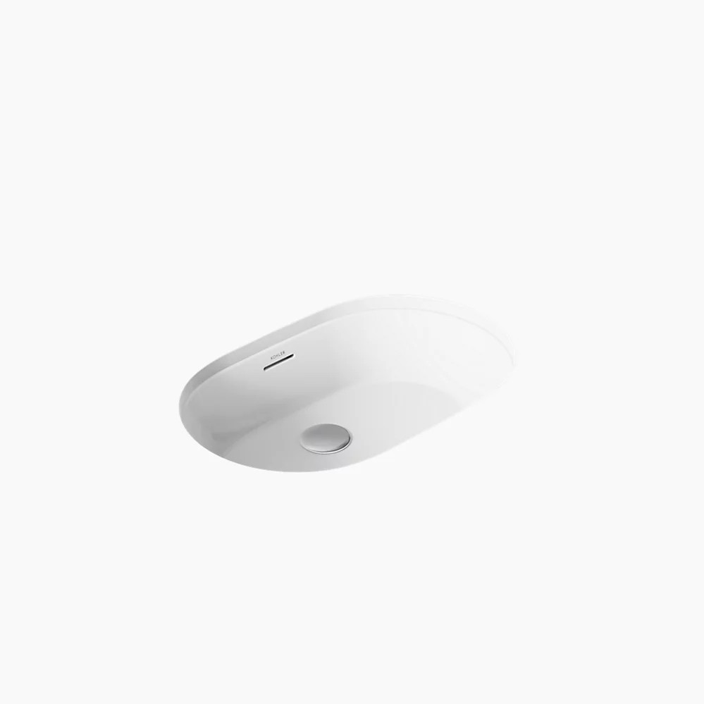 Kohler 21057-0 Brazn Oval Undermount Bathroom Sink 24.25