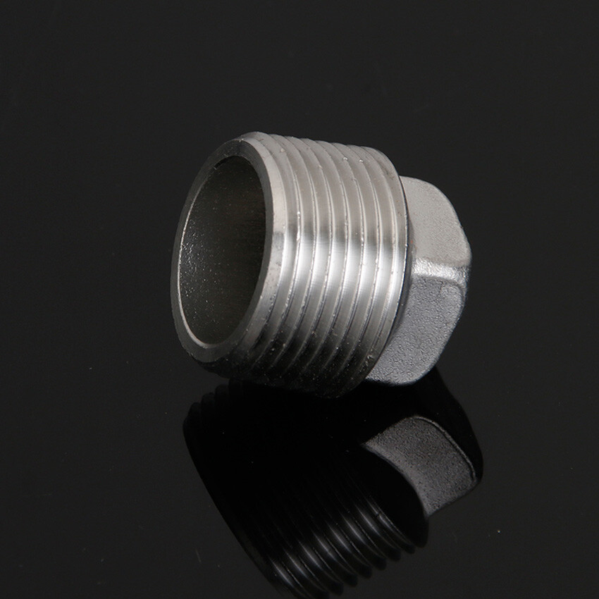 304 Stainless Steel Blanking Caps Stop End Lock Cap BSPT 1/8″-2″ Pipe Plugs