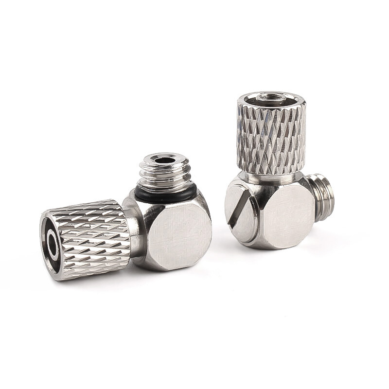 Mini Pneumatic Connector Push In Air Fitting Elbow Male Thread Quick M3-M6 Pipe
