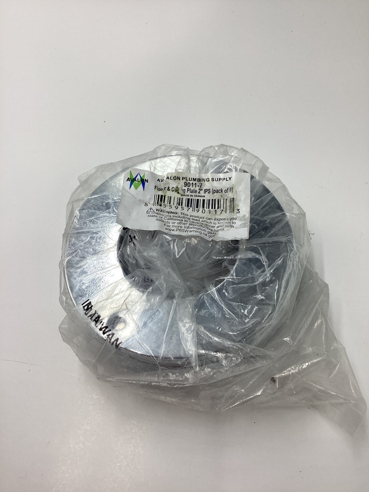 Pack of 6 Floor and Ceiling Plate Cover Split Flange Replacement Fits 2″ 9011-7