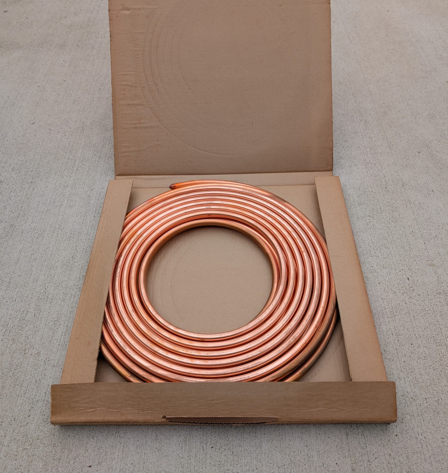 Vintage NOS 50ft Linderme Seamless Coil Copper Tubing AC & Refrigeration 1/2 In