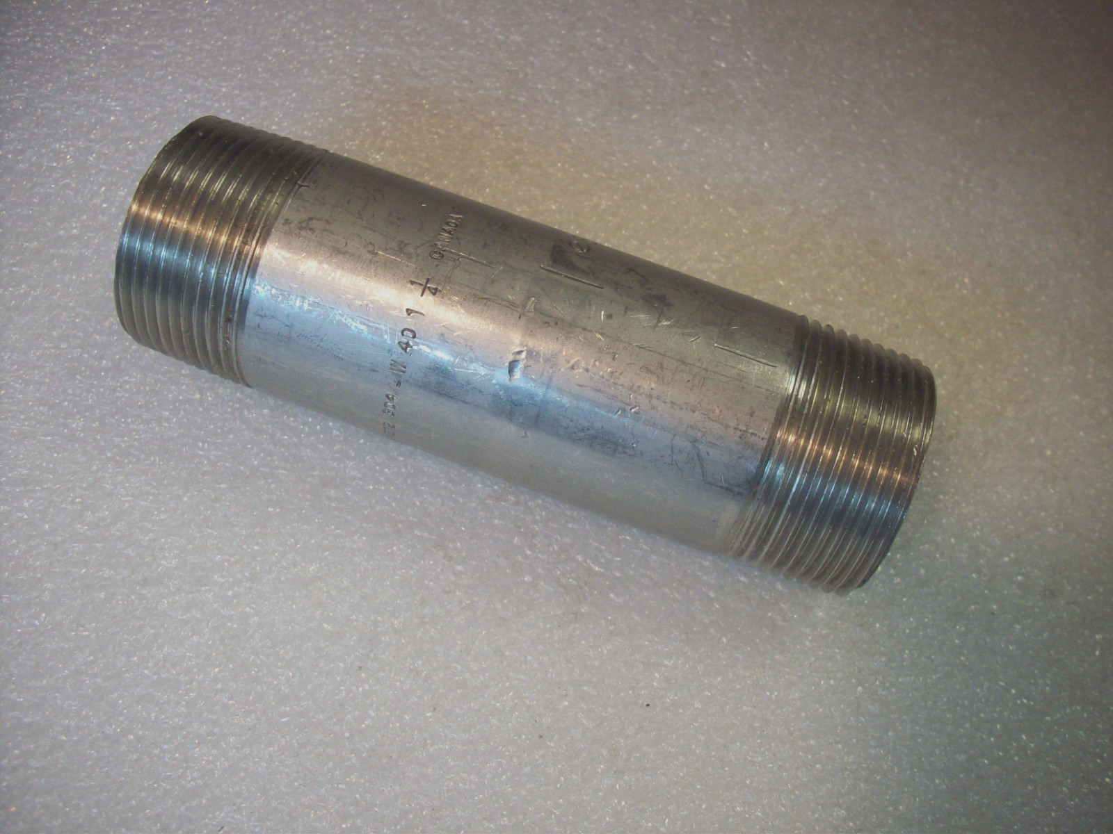 1-1/4″ Mnpt X 5″ Stainless Steel Pipe Nipple Sch 40
