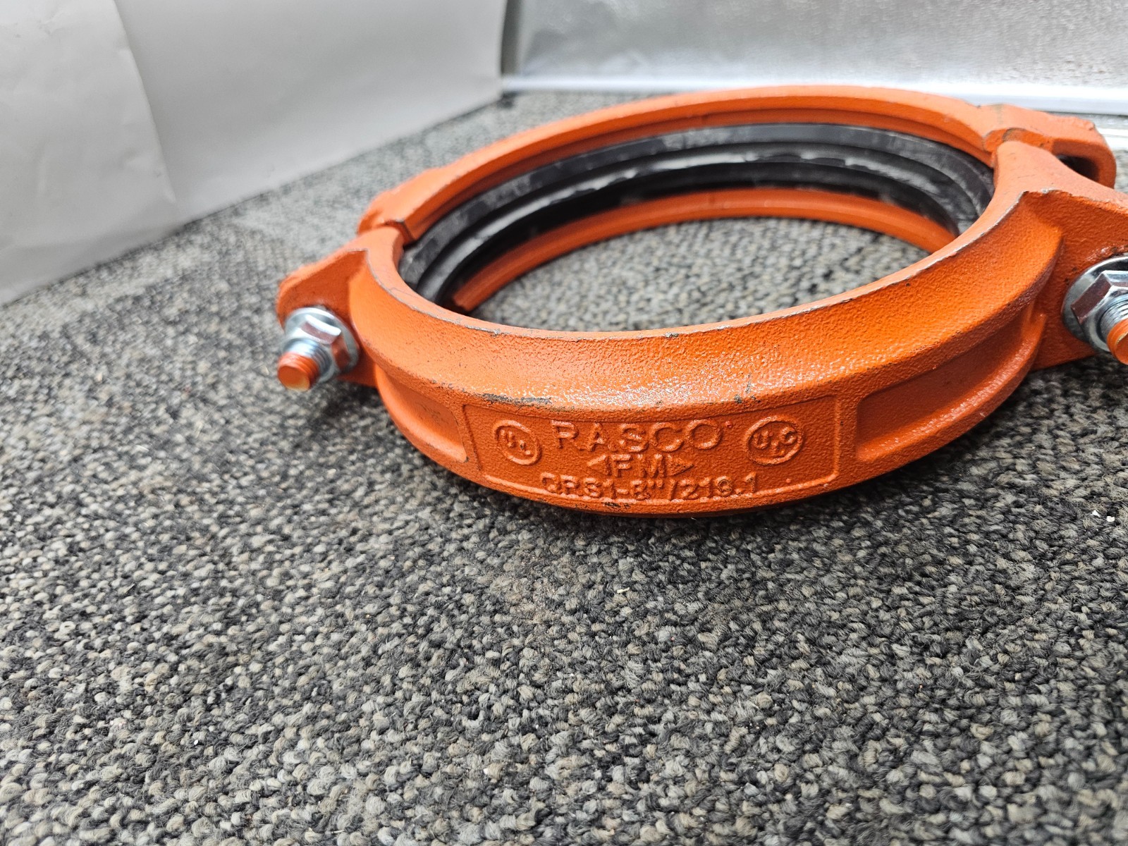 Rasco QRS1-8″ / 219.1 Push-On Grooved Pipe Coupling Heavy Duty Orange