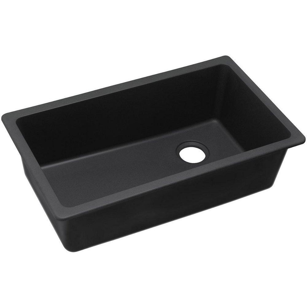 ELKAY ELGU13322BK0 Quartz Classic 33×18.75×9.5 Single Bowl Undermount