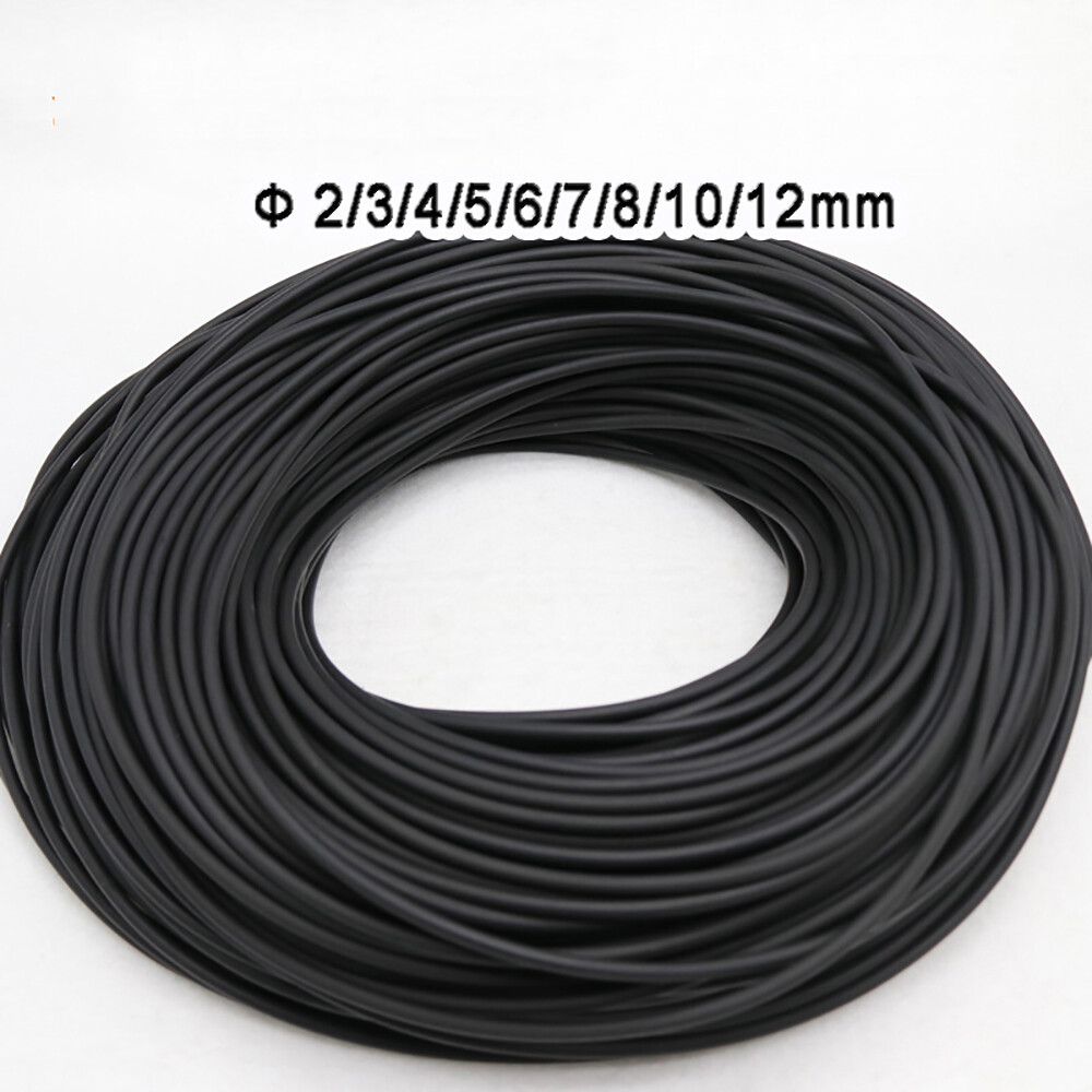 Φ 2mm-12mm Fluorine Rubber Hose Fuel Tube – High Temperature Oil Resistant Black