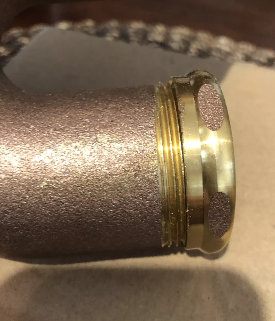 EVERFLOW Supplies 2” x 1-1/2” NY Trap, RB with Cleanout Item 2112 Rough Brass