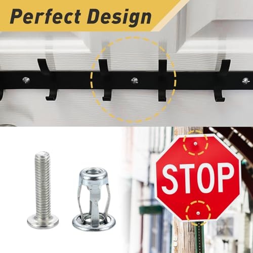 20Pcs M4 x 20 Hollow Door Anchor Set, Metal Cavity Fixing M4 x 20(8*16MM)