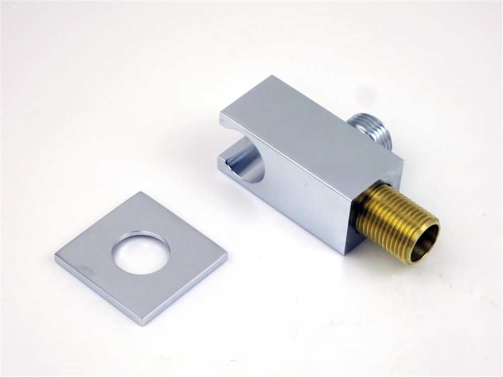 Bath Wall Outlet Handheld Shower Head Bracket Holder Supply Elbow Hose Connector