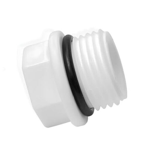 1/2 Inch PVC Pipe End Cap – 1/2″ PVC Threaded Cap – 1/2 in Pvc End Cap White