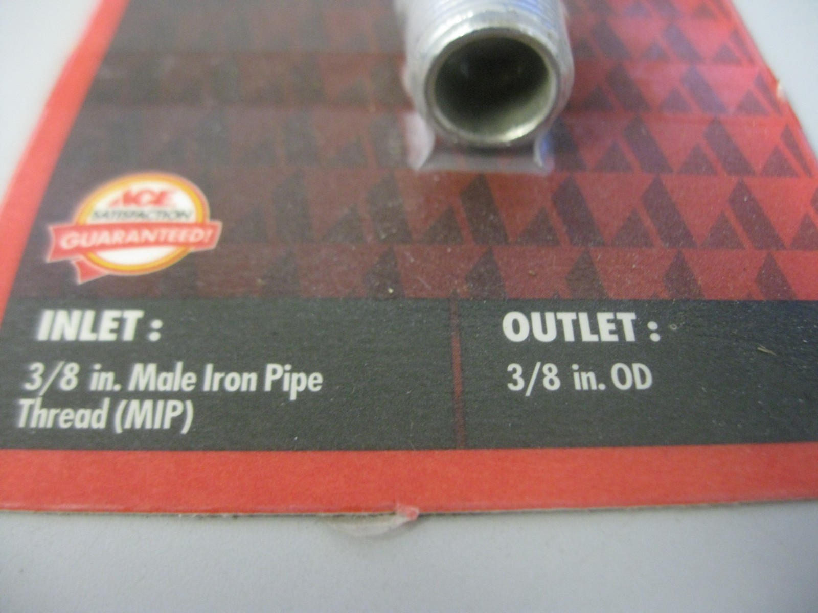 Ace 40321 Iron Pipe Size Straight Male Connector Thread 3/8 OD Lot of 2 NOS