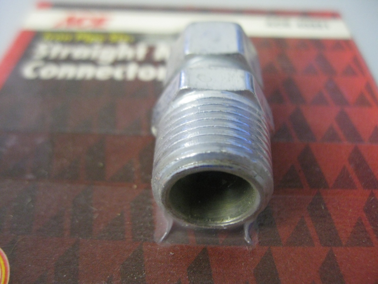 Ace 40321 Iron Pipe Size Straight Male Connector Thread 3/8 OD Lot of 2 NOS