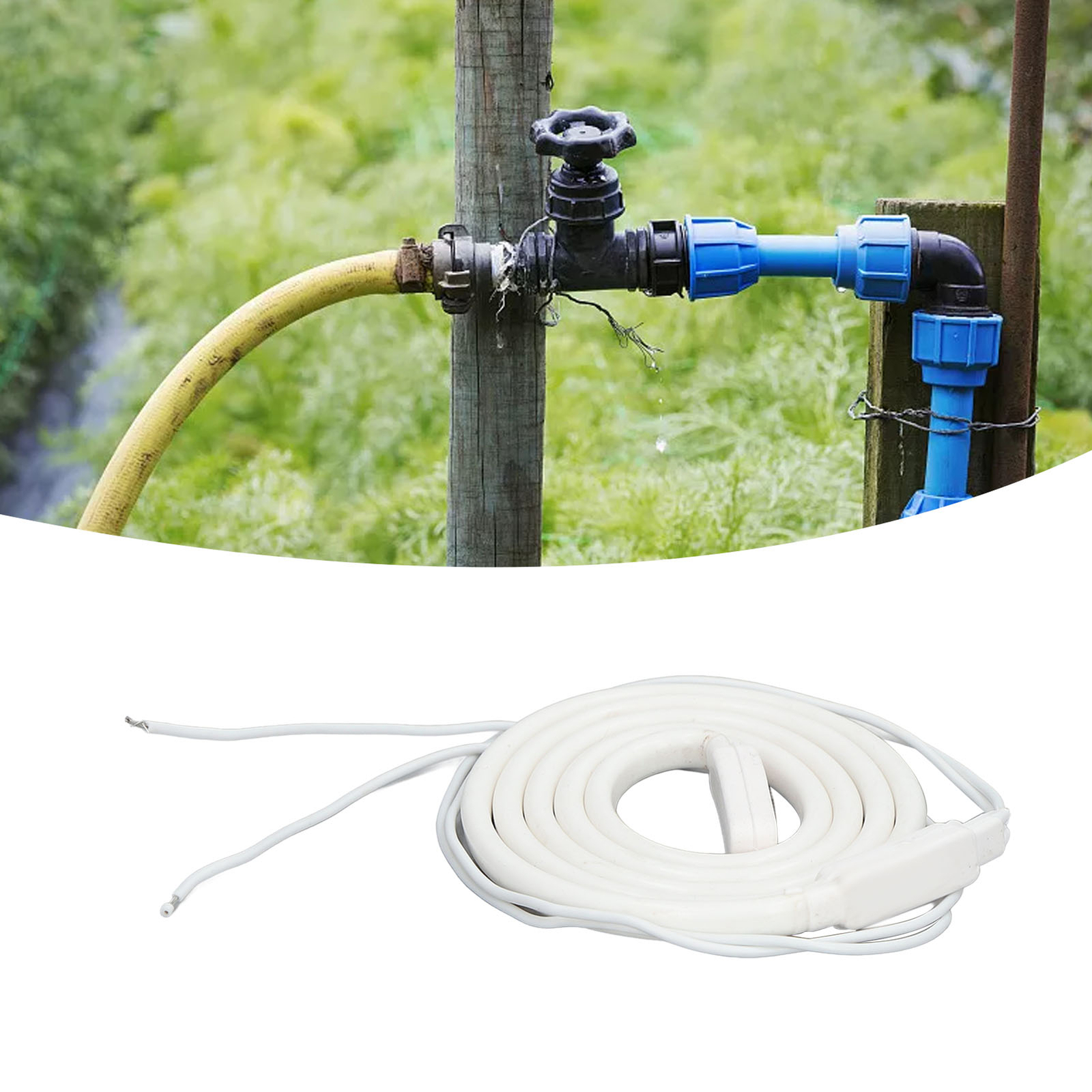 Pipe Heat Cable Home Water Freeze Protection Self Regulating Waterproof 1m 40W