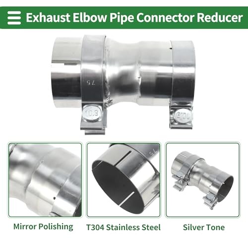 Mandrel Exhaust Bend Elbow Concentric Reducer 304 Stainless 2.75″ OD to 3″ OD