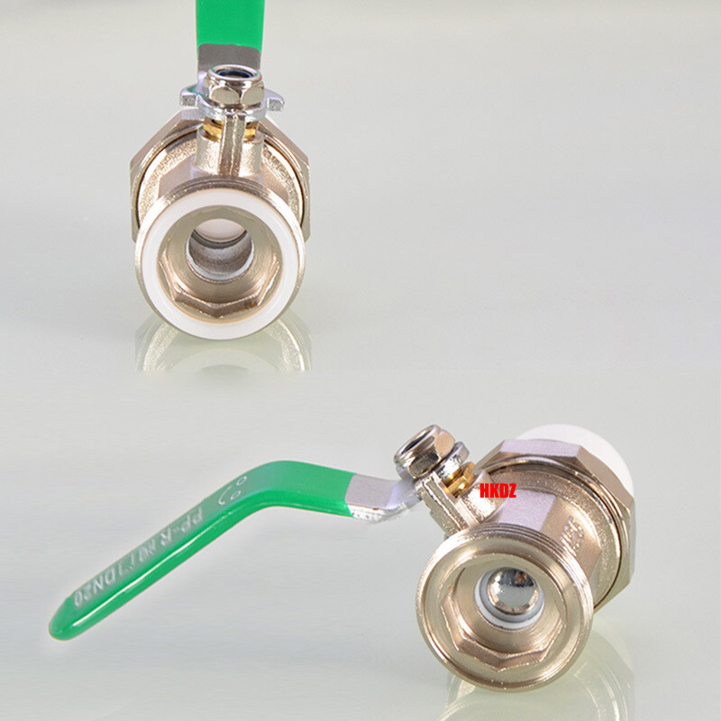 PPR Brass Pipe Ball Valves With Dual/Single Male/Female Hot Melt Water Fittings