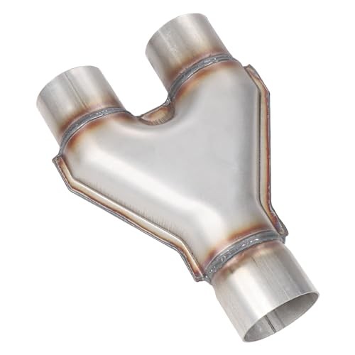 Stainless Steel Y Pipe 2.5 Inch ID Single to 2.25” Inch ID Dual Exhaust