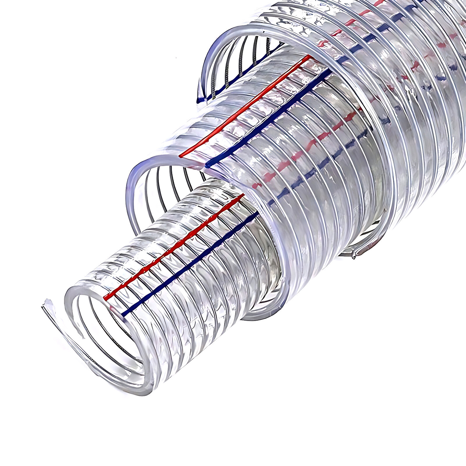 Heavy Duty Braided Wire Reinforced Clear Flexible PVC Hose Pipe – Water Air Fuel