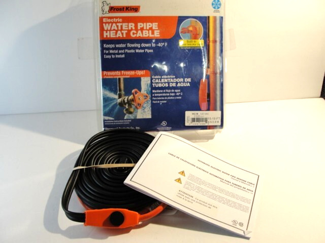 Frost King 18ft Electric Pipe Heat Cable for Plastic & Metal Water Pipes HC18