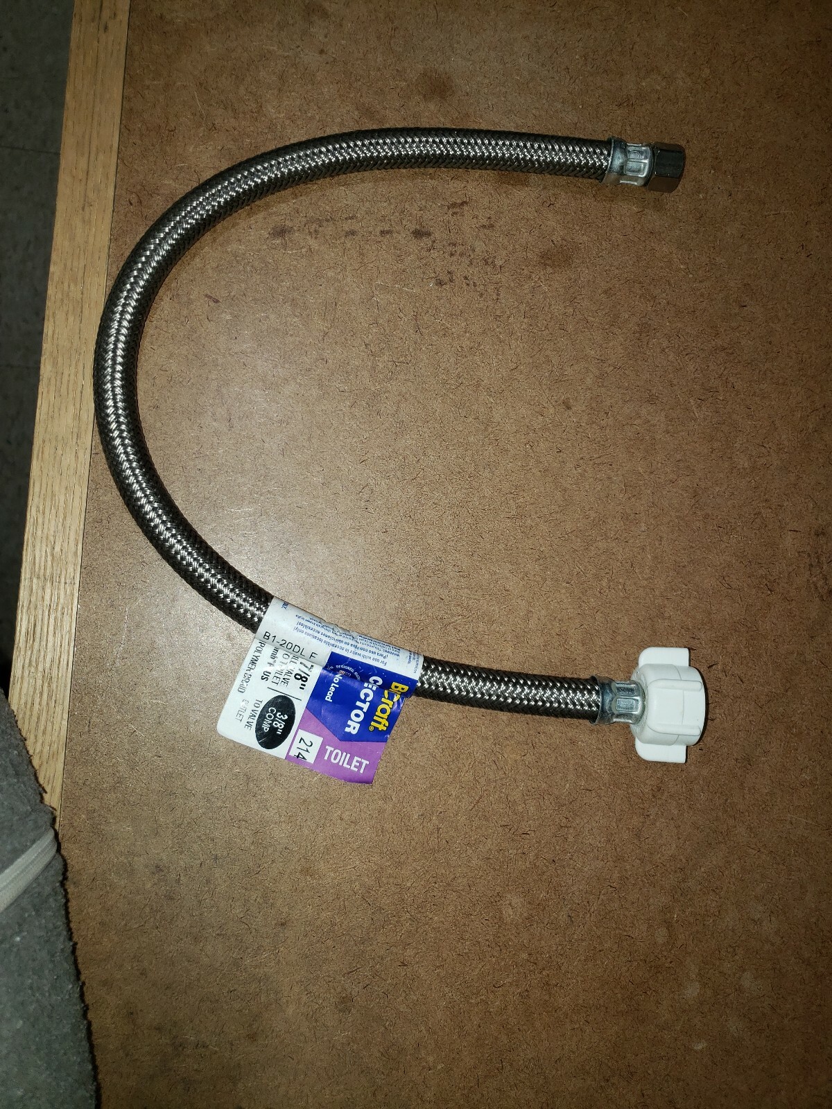 BrassCraft 3/8″ Comp. x 7/8″ Ballcock Nut x 20″ Braided Polymer Toilet Connector