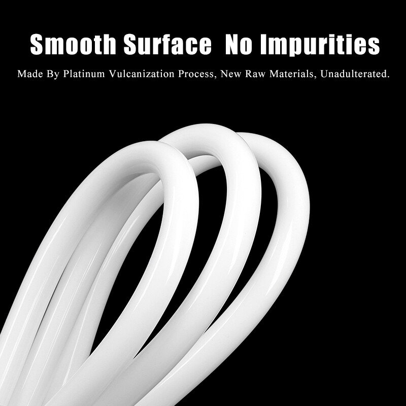 White Silicone Tube Food Grade Beer Milk Flexible Hose Pipe Soft Rubber 1mm-25mm