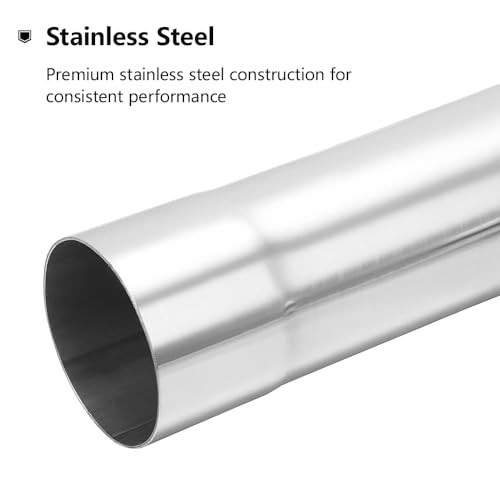 Exhaust Tube OD, Stainless Steel Exhaust Pipe Mandrel Bend, 3.5″ 45 Degree