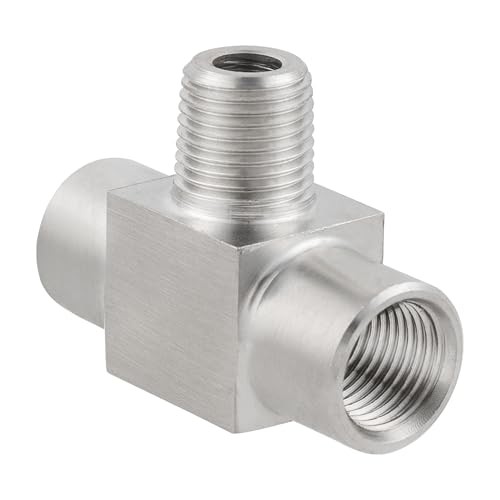 Stainless Steel Pipe Tee Female x Male x Female 1/4″ NPT Female x Male x Female