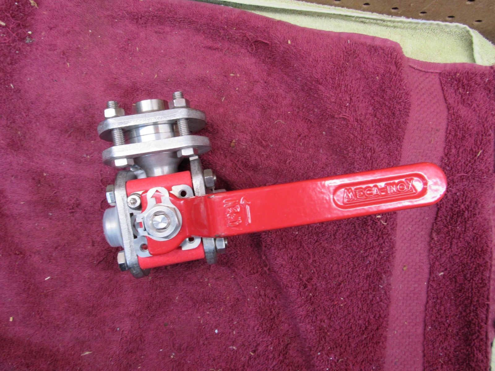 MECA-INOX PN100 PI20/PR25 HF 8505 SS BALL VALVE SHUTOFF MH 1.4409