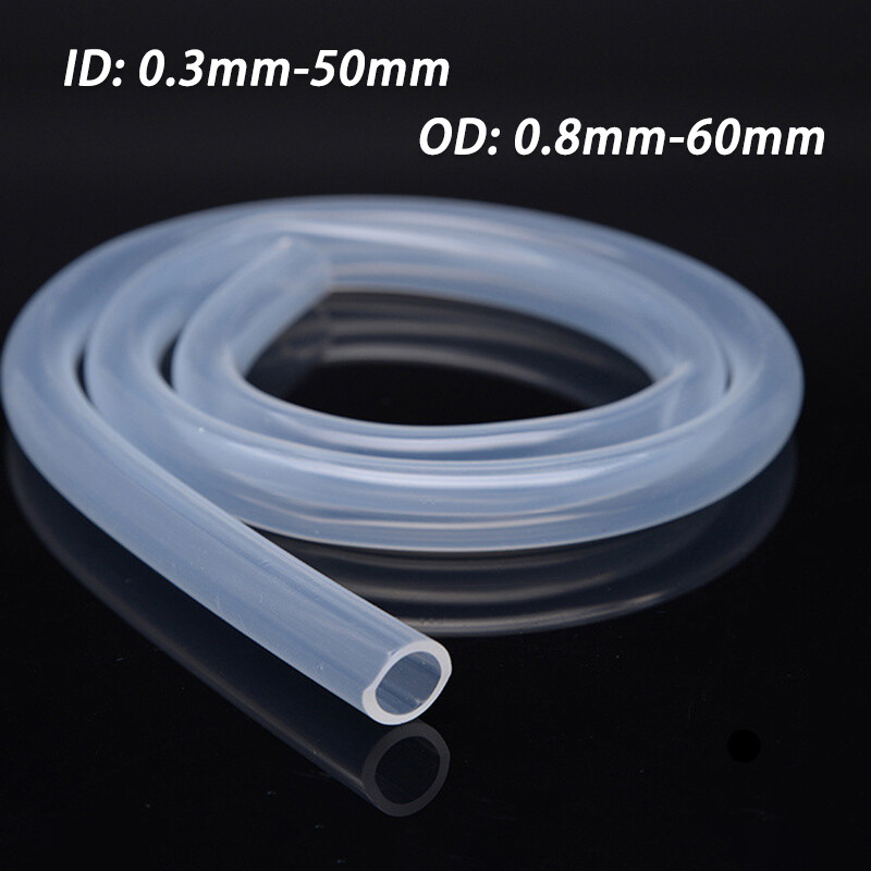 Transparent Silicone Tube Food Grade ID 0.3mm-50mm Soft Rubber Hose Pipe Tubing