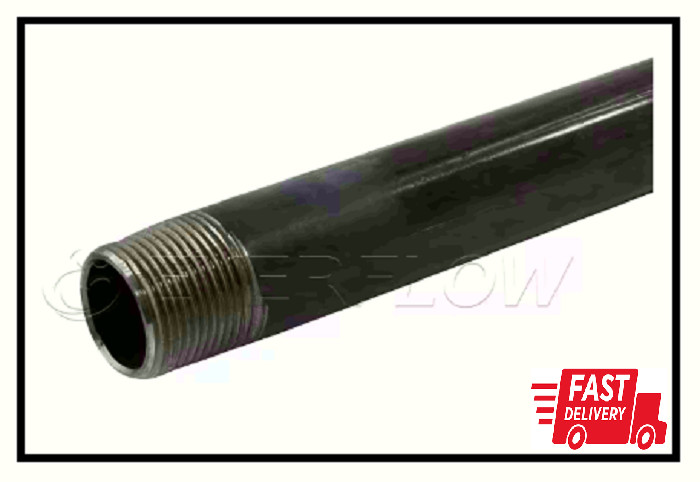 3/8 In. X 1.5 Ft. Black Steel Pipe