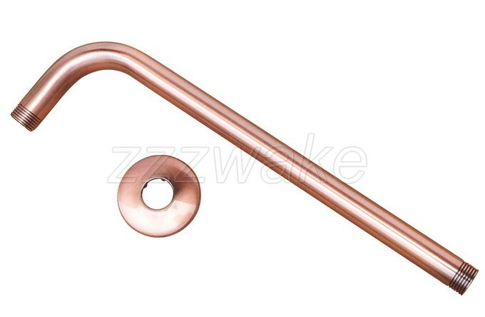 Antique Red Copper Shower Arm for Wall mounted Shower Head Fixed Pipe Zsh100