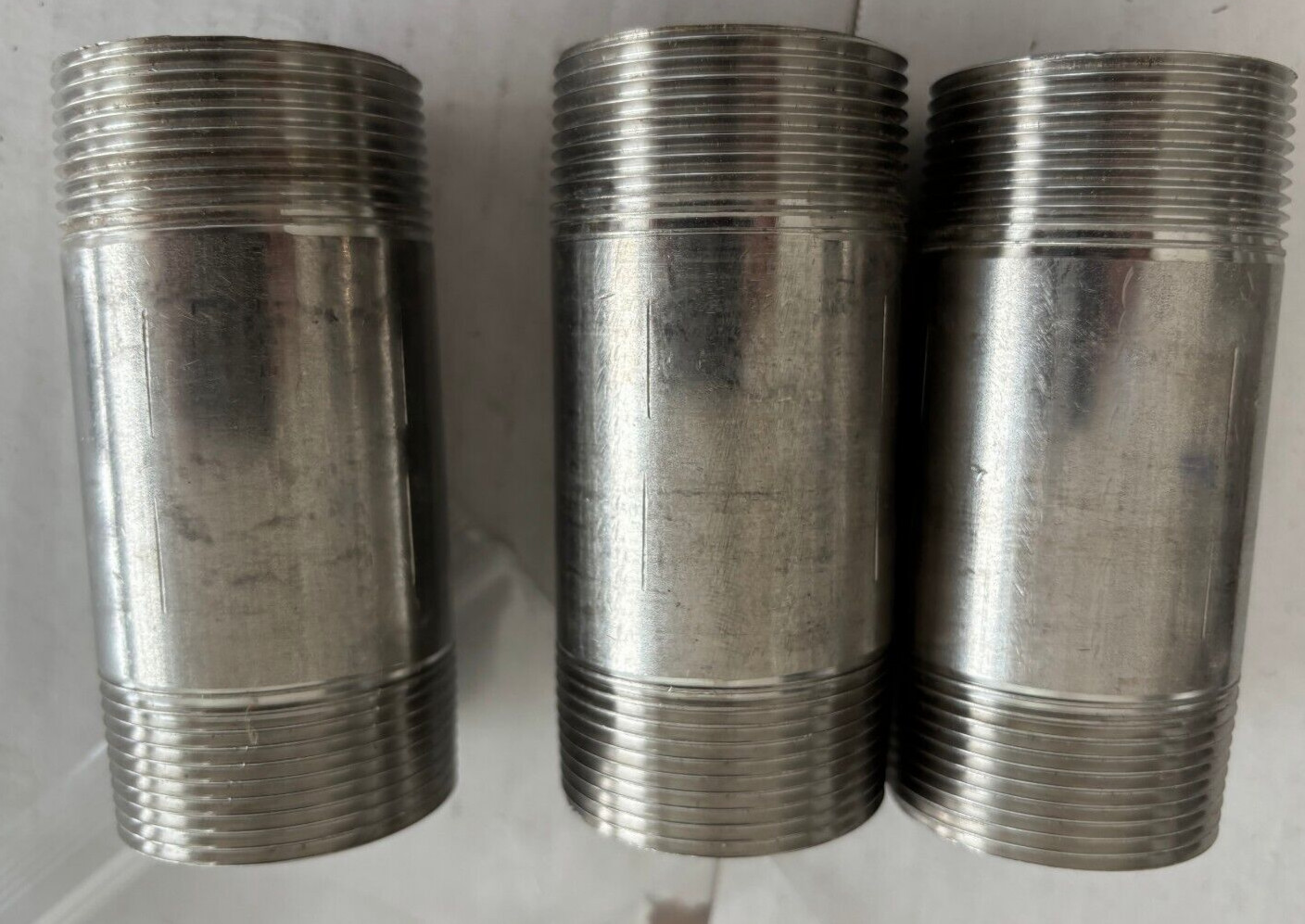 1-1/2″ Mnpt X 4 ” T-304 Stainless Steel Pipe Nipple Sch 40 NEW Setof 3 PCS OPE
