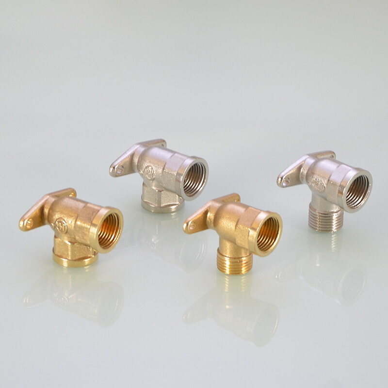 1/2″ BSP Brass Elbow With Base Female X Male Pipe Fitting Water Pipe Connector