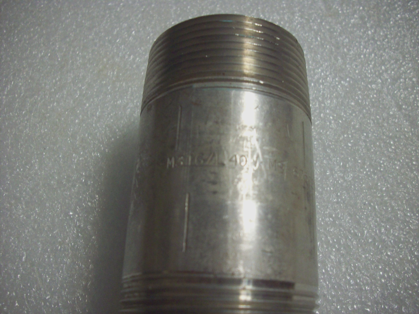 (2) pcs. 1-1/2″ Mnpt X 3-1/2″ Stainless Steel Pipe Nipples 304 and M316 Sch 40