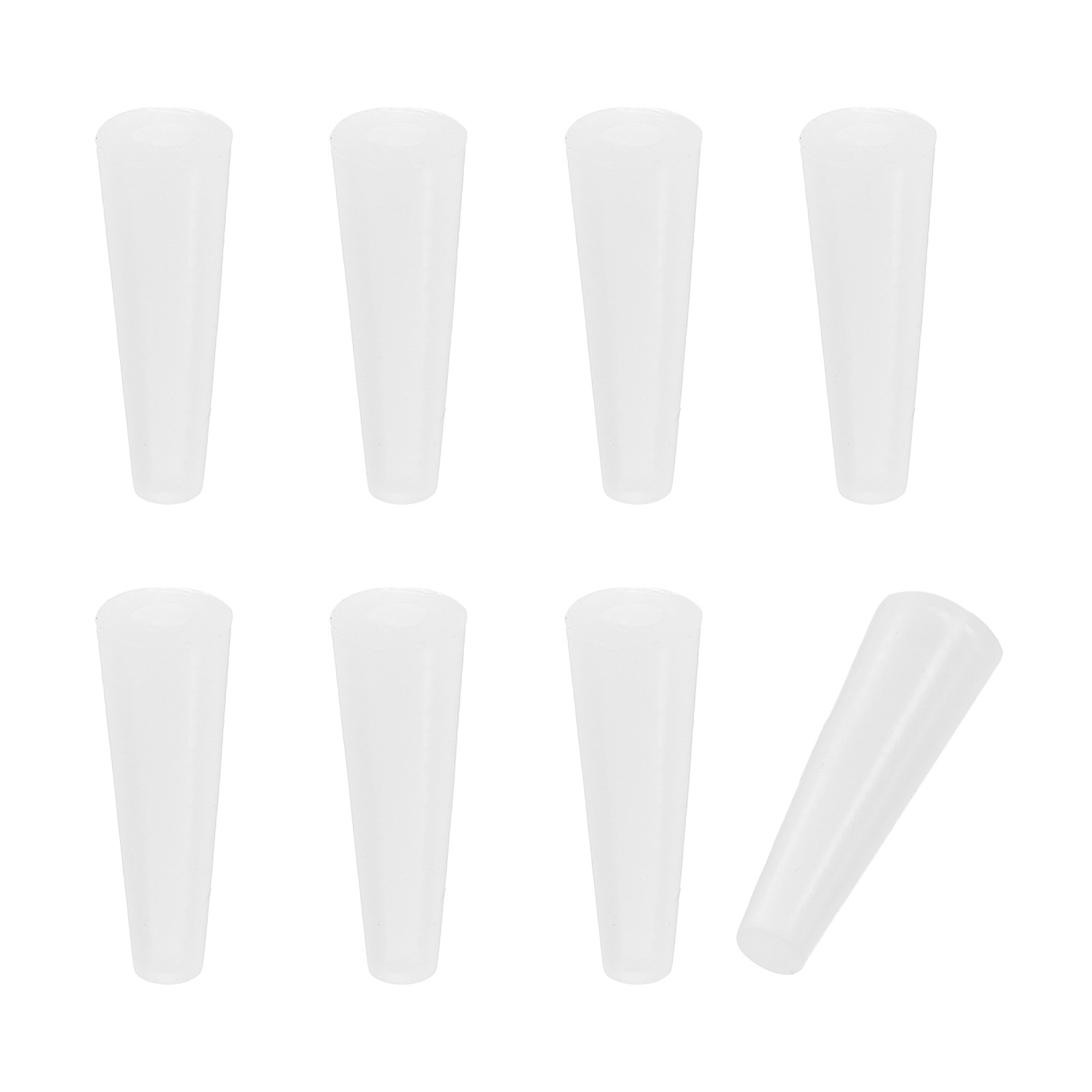 Tapered Shaped Solid Silicon Stopper, 5/16″ Tube Rubber Stoppers, 8 Pcs