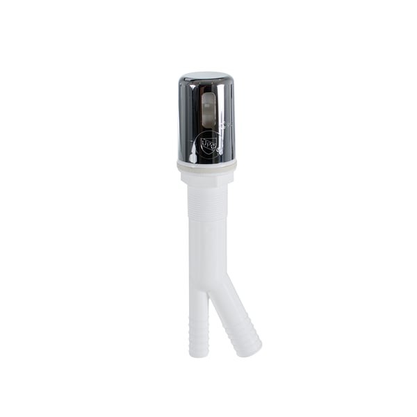 PASCO 50710 Air Gap Dishwasher 1/2″ Polypropylene White Chrome-Plated Top