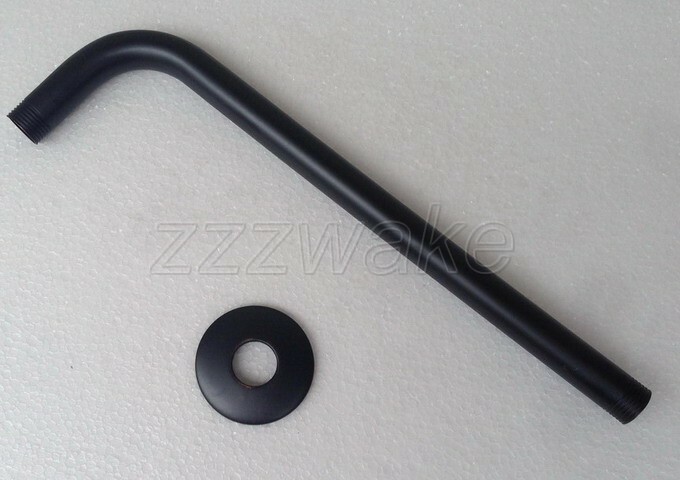 Oil Rubbed Bronze Wall Mounted Rain Shower Arm Shower Head Fixed Pipe Zsh101