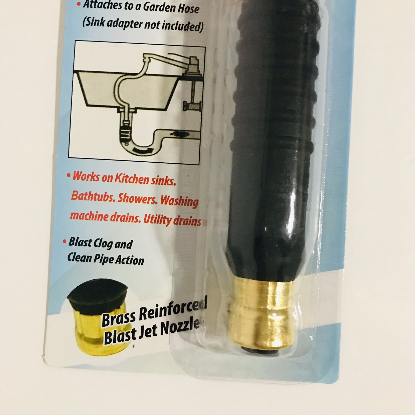 Dr Rooter Clog Blaster Drain Blaster Pump Sink Pipe Home Remover Water Pressure