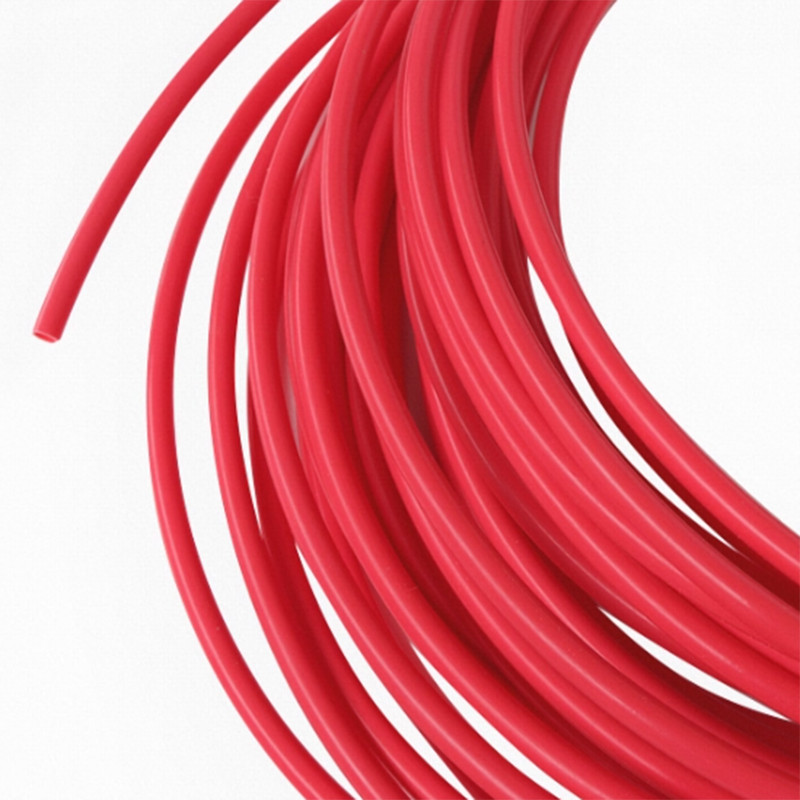 PTFE Hose Tube Heat Resistant Tube Red ID 1mm-8mm Air Tube Hose Pipe OD 2mm-12mm