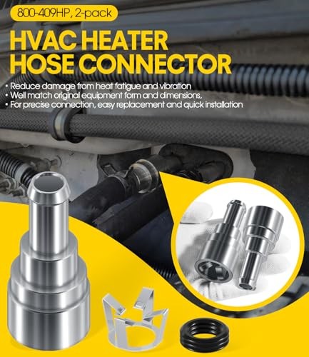 800-409HP Coolant Connector HVAC Heater Hose Connector For 2-PACK