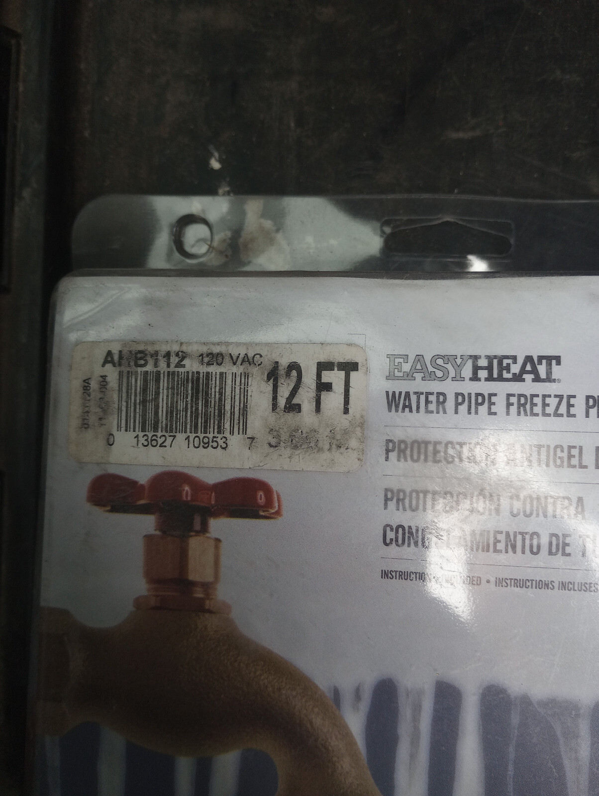 EASYHEAT WATER PIPE FREEZE PROTECTION AHB112 12FT
