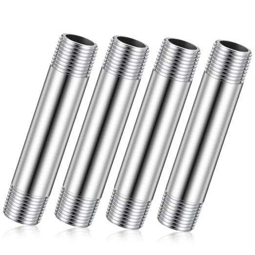 Pcs 30Stainless Steel Pipe Fittings 1/2″ NPT x 1/2″ NPT Male 1/2″ X 1/2″ X 4″ 4