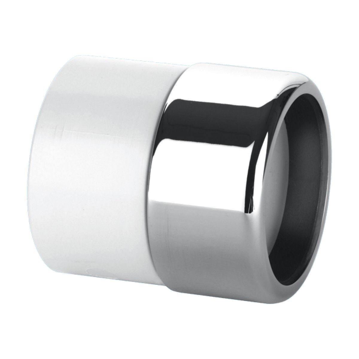 Chrome Waste Pipe 32mm 35mm to Plastic Adaptor Coupling