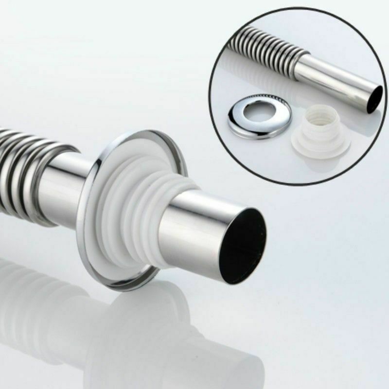 Kitchen Sink Strainer Basket Siphon Trap Pipe Stainless Steel Extension Drain