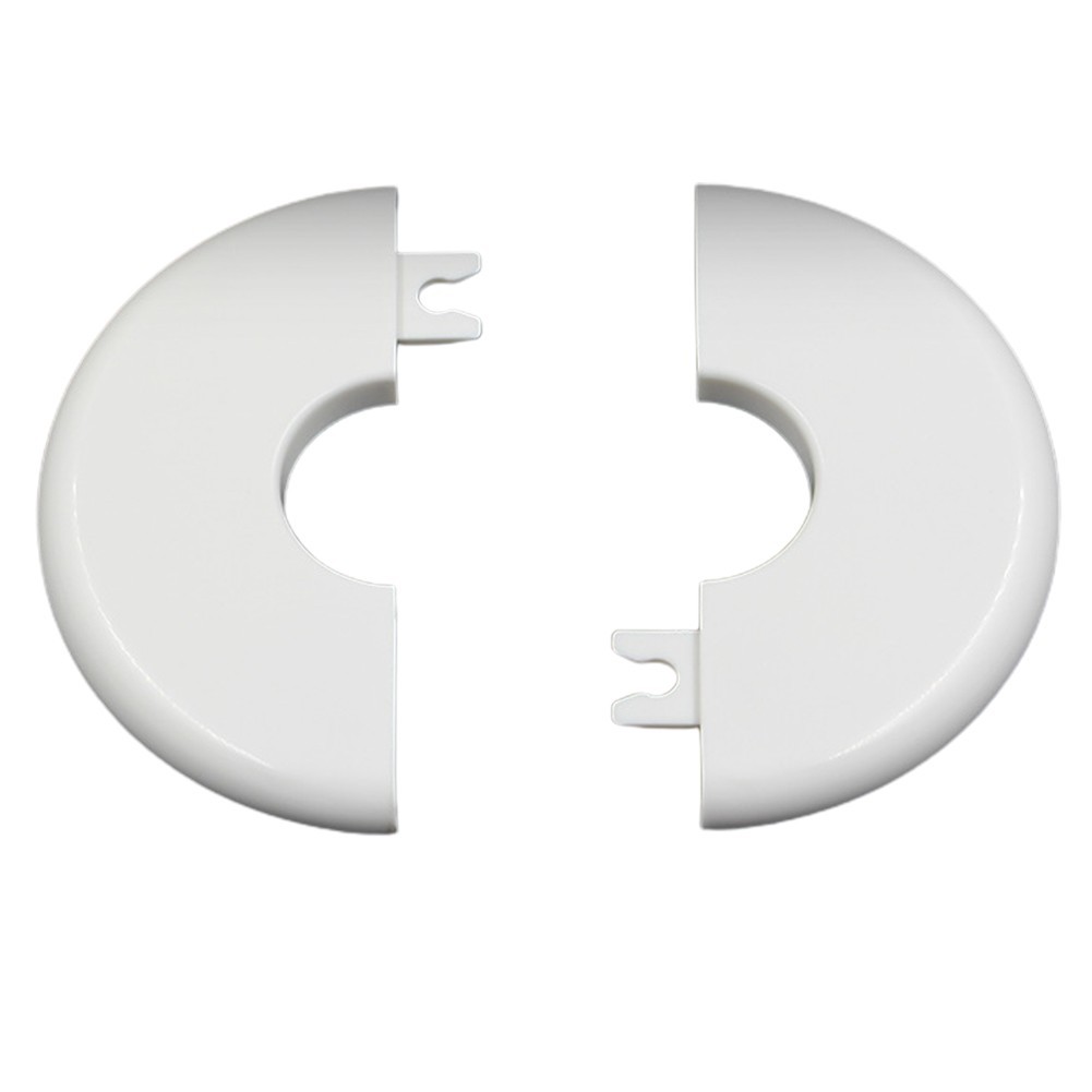 2Pcs Radiator Pipe Cover Collar 2.7 Dia 15mm Hole Slide Over Existing Pipe New