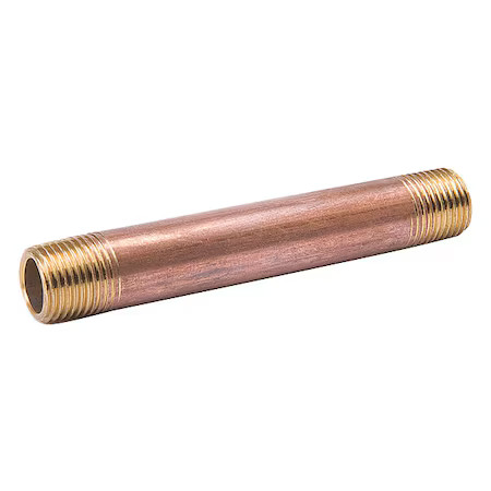 2-1/2″ Mnpt X 11″ Tbe Red Brass Pipe Nipple Sch 40, 469-110