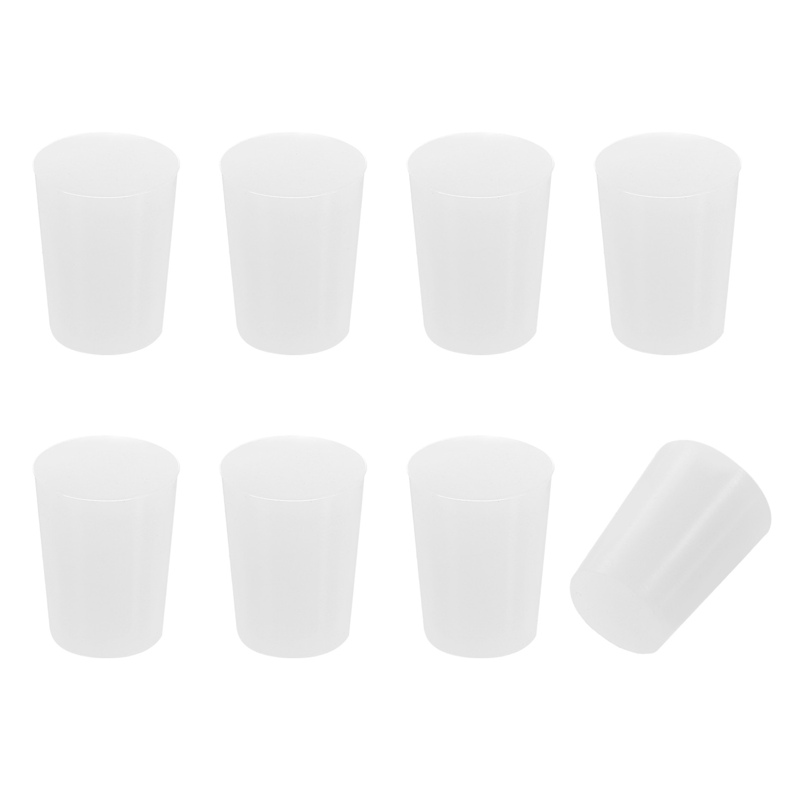 Tapered Shaped Solid Silicon Stopper, 3/4″ Tube Rubber Stoppers, 8 Pcs