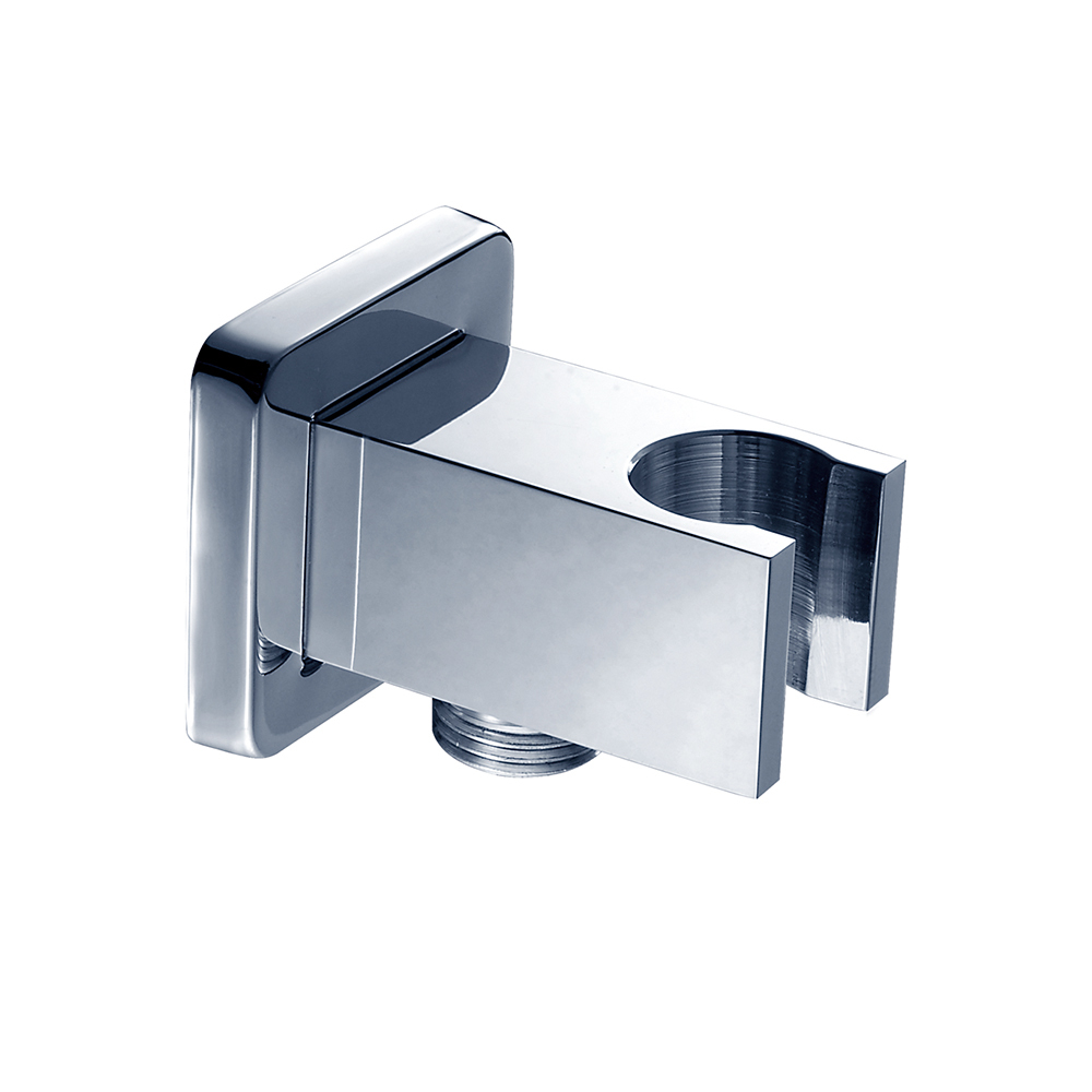 Bath Wall Outlet Handheld Shower Head Bracket Holder Supply Elbow Hose Connector