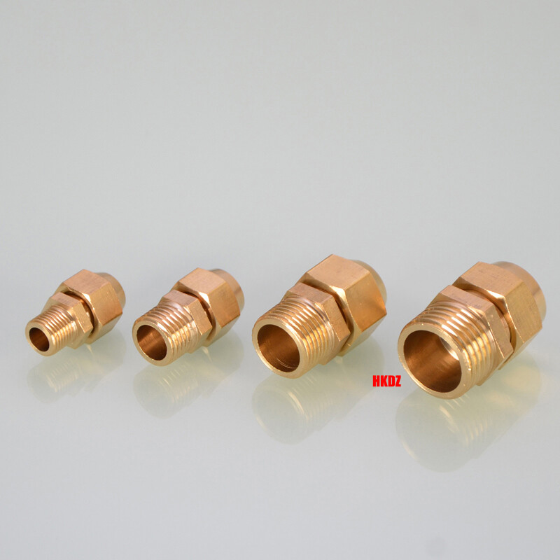 1/8″~1/2″ BSP Male Coupler Brass Straight Connector Adapter