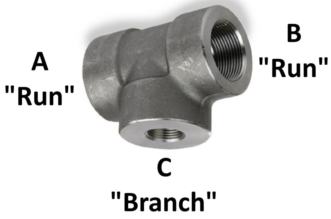 Various Size Connection of Reducing Tee Class 3000 Black Forged Steel Fitting