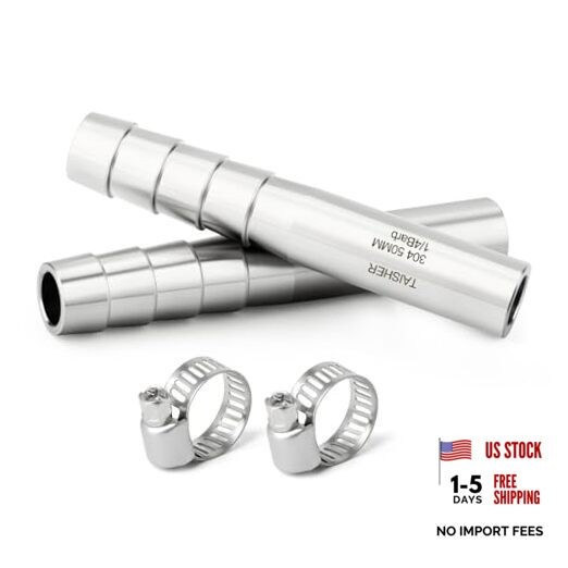 PCS 304 Stainless Steel Pipe Fittings, 1/4″ Barb” Length 1/4″ Barb(2″ Length) 2